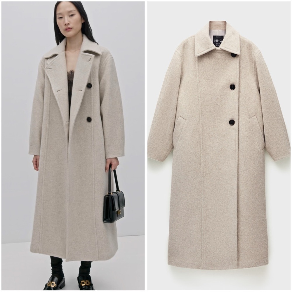 Mango Manteco Wool Coat - Picture 3 of 13
